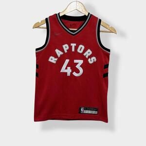 Retro 20s Toronto Raptors #43 Siakam Nike NBA Basketball Jersey Sz S Red Youth